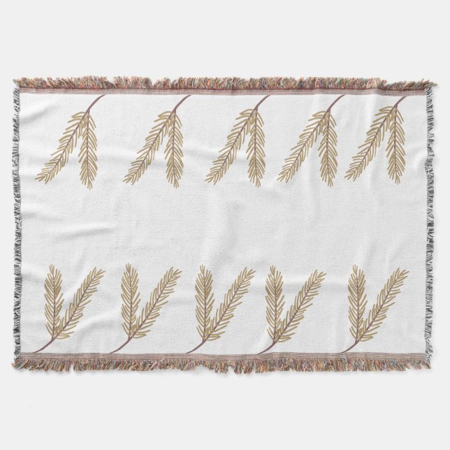 Cobertor Floral Botânica Illustré Nature Throw Blanket (Frente)