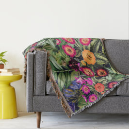 Cobertor Floral de Prado Rosa