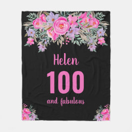 cobertor floral de velo preto rosa preto de 100 an