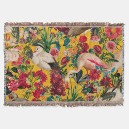 COBERTOR FLORAL E AVES XVIII