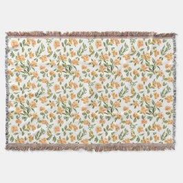 Cobertor Floral Pattern Honeysuckle Flowers