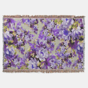 Cobertor Floral Puro E Dourado