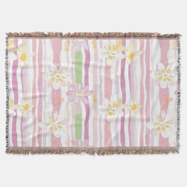 Cobertor Floral Retro Pastel (9) (Frente)