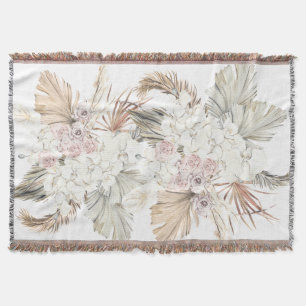 Cobertor Floral Tropical de Selva de Grama Seca