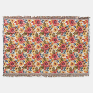 Cobertor Floral Vibrante com Girassóis e Folhas