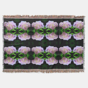 Cobertor Flores amareladas púrpuras, cor-de-rosa, púrpura,