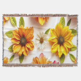 Cobertor flores amarelas