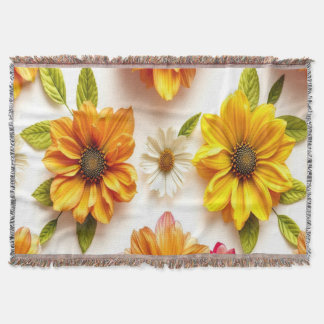 Cobertor flores amarelas