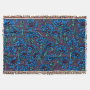 Cobertor Flores azuis, flores silvestres