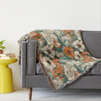 Cobertor Flores bonito de colheita