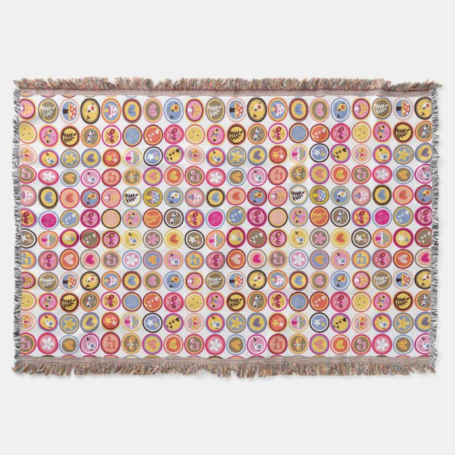 Cobertor flores bonitos, pássaros, teste padrão dos (Frente)