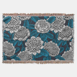 Cobertor Flores brancas de waratah