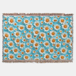 Cobertor Flores Brancas Fofas