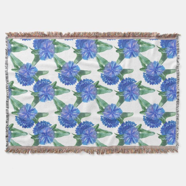 Cobertor flores de aquarela (Frente)