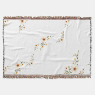 Cobertor Flores de Aquarela Mínimas Bonitas