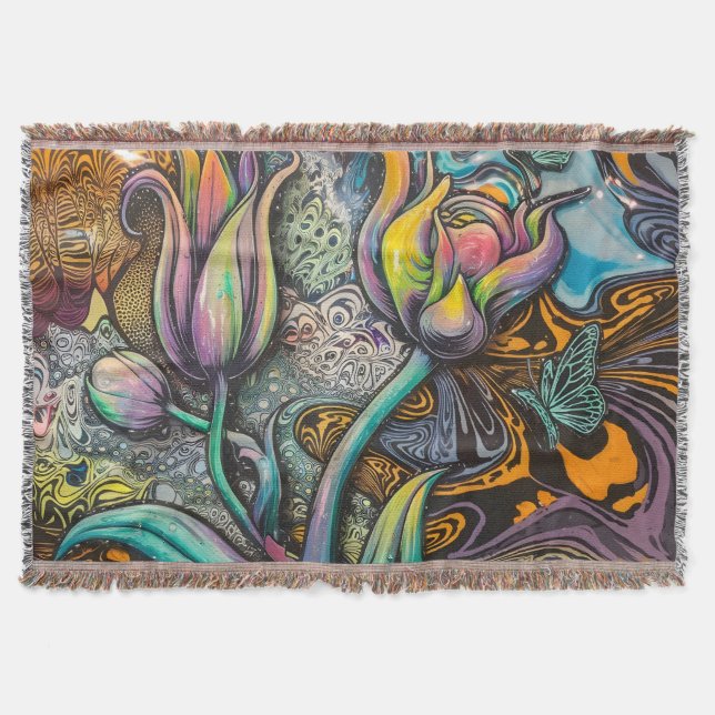 Cobertor Flores de Mandala (Frente)