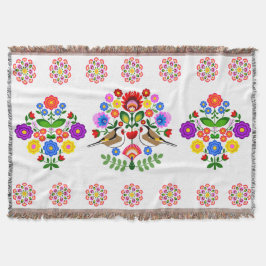 Cobertor Flores design poloneses.
