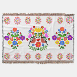 Cobertor Flores design poloneses.