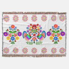 Cobertor Flores design poloneses.