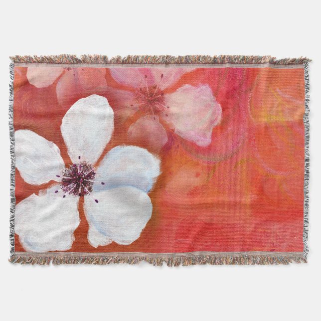 Cobertor Flores e pingos pintados (Frente)