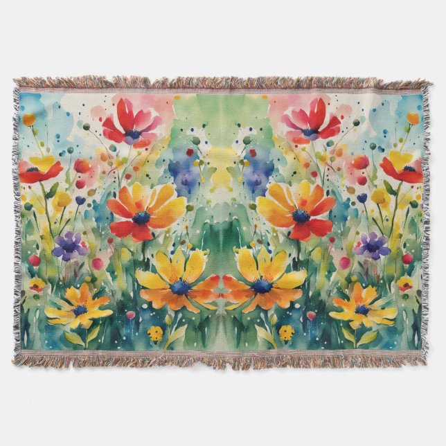 Cobertor Flores e Rosas adoráveis (Frente)