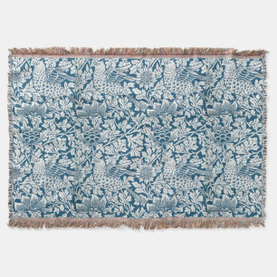 Cobertor Flores Florais Deixam Aves Azuis