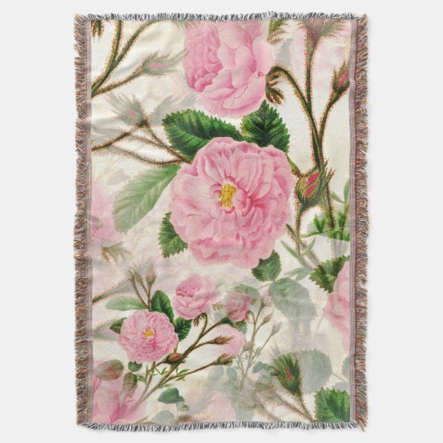 Cobertor Flores, Folhas e Combustíveis de Península Rosa (Frente Vertical)