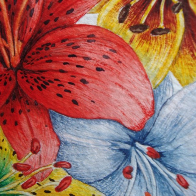 Cobertor flores grandes e corajosas florais (Criador carregado)