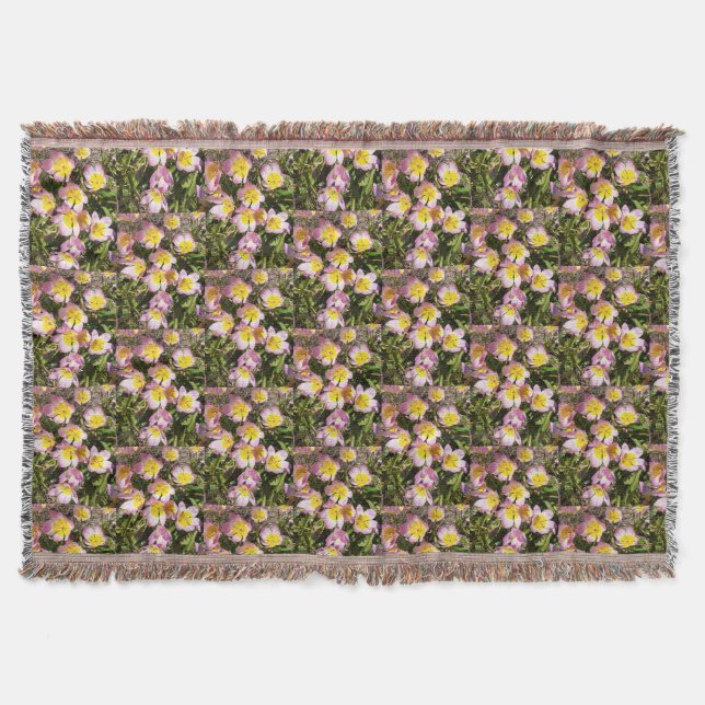 Cobertor Flores Rosa e Amarelo (Frente)