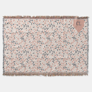 Cobertor Flores rosa e azuis - Cottagecore russo