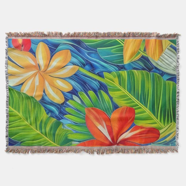 Cobertor Flores Tropicais Dois (Frente)