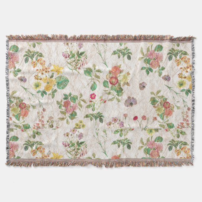 Cobertor Flores Vintage (Frente)