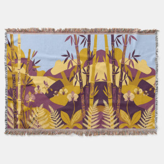 Cobertor Floresta de Bambu – Arte Popular Mostarda