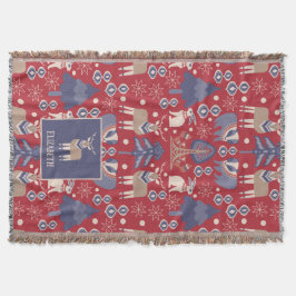 Cobertor Floresta Escandinava Nórdica Personalizada