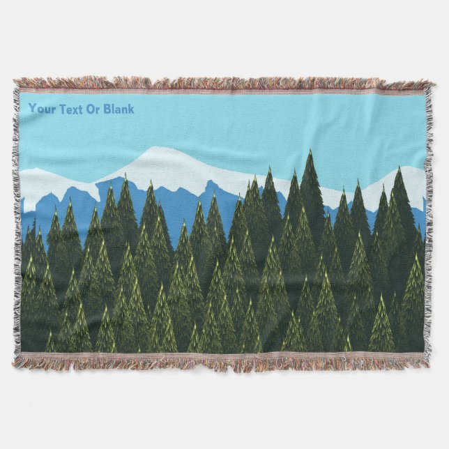 Cobertor Floresta Fractal (Frente)