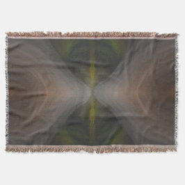 Cobertor Fluxo Dourado – Arte de Mesclagem Radial de Cores