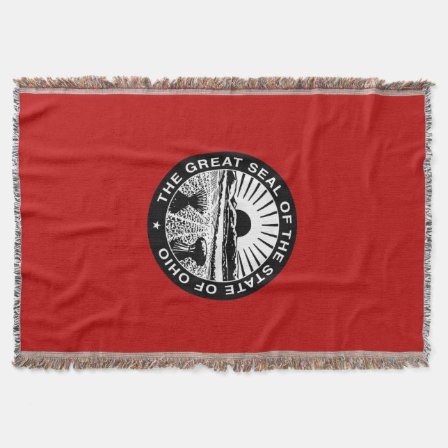 Cobertor Foca de Ohio, selo do estado americano (Frente)