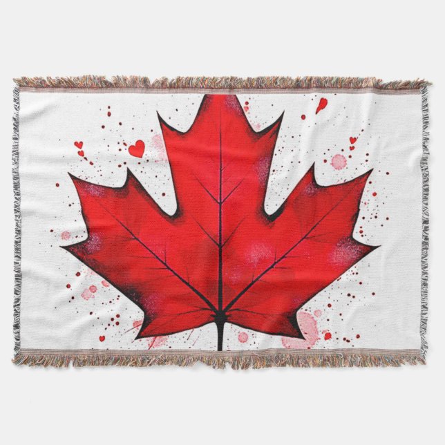 Cobertor Folha de Alma do Canadá (Frente)
