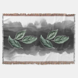 Cobertor Folha de Chic Basil Moderna Botânica