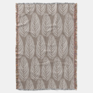 Cobertor Folhas de Eco deixam Taupe Fresco Cinza Nebuloso