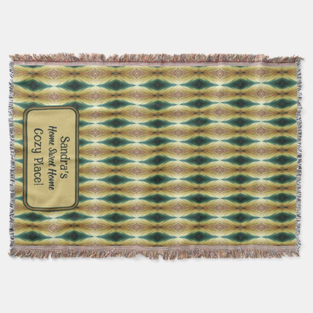 Cobertor Folhas de outono personalizadas, Abstrato (Frente)