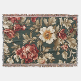 Cobertor Folhas De Vintage Elegante Italianas, Flores