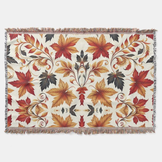 Cobertor Folhas do outono (Frente)