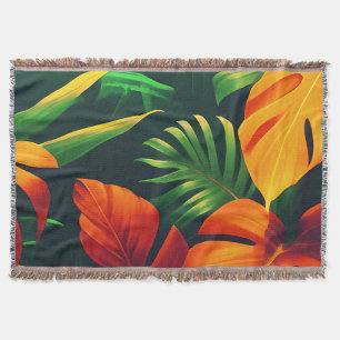 COBERTOR FOLHAS VERDES NATUREZA JARDIM