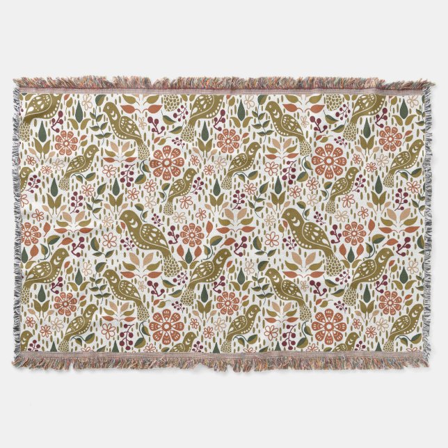 Cobertor Folhetim Arte Folclórica Folheada Lança Abertura d (Frente)