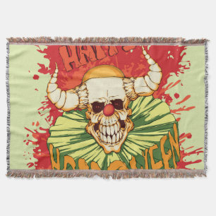Cobertor Folheto de Halloween: tema do palhaço diabólico