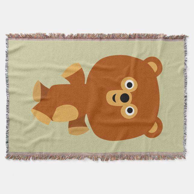 Cobertor Folheto de Urso de Cartoon Bonito Assertivo (Frente)