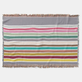 Cobertor Folheto do Padrão de Faixa Retroativa