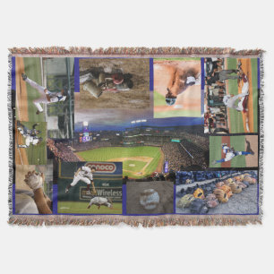 Cobertor Folheto do Tema do Baseball - HAMbyWhiteGlove