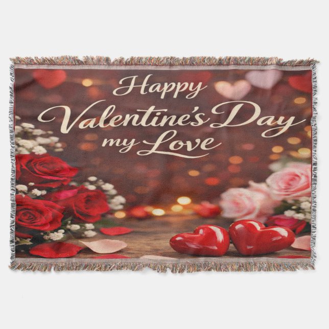 Cobertor 'Forever Your Valentine' Throw Blanket (Frente)